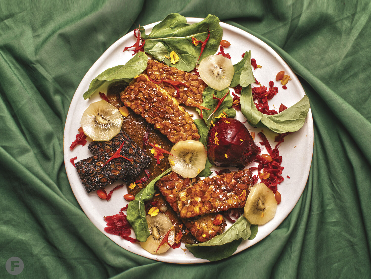 Tempeh feature seasonal tempeh plate